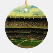 Basebalstadion sport met gewassen Keramisch Ornament (Achterkant)