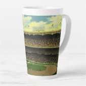  Basebalstadion sport met gewassen Latte Mok (Rechterhoek)