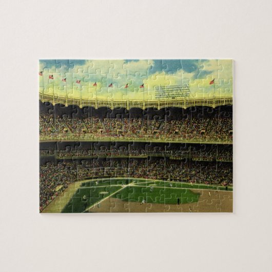  Basebalstadion sport met gewassen Legpuzzel (Horizontaal)