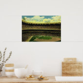  Basebalstadion sport met gewassen Poster (Keuken)