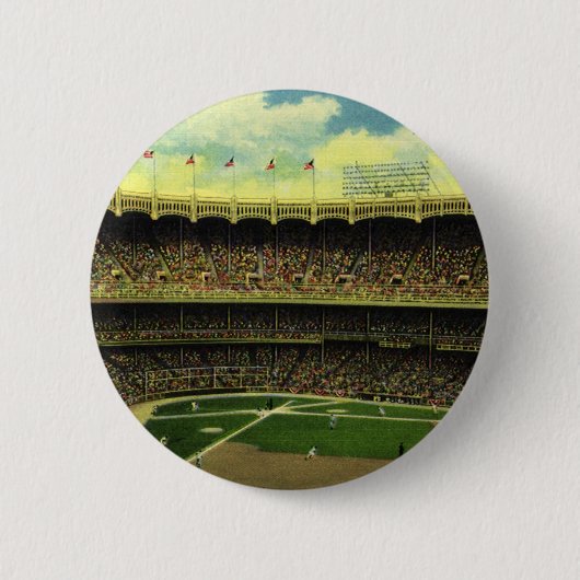  Basebalstadion sport met gewassen Ronde Button 5,7 Cm (Voorkant)