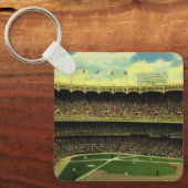  Basebalstadion sport met gewassen Sleutelhanger (Voorkant)
