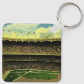  Basebalstadion sport met gewassen Sleutelhanger (Achterkant)