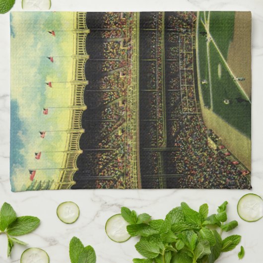  Basebalstadion sport met gewassen Theedoek (Gevouwen)