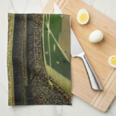 Basebalstadion sport met gewassen Theedoek (Quarter Fold)