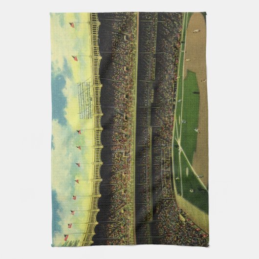  Basebalstadion sport met gewassen Theedoek (Verticaal)