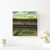  Basebalstadion sport met gewassen Vierkante Klok (Huis)