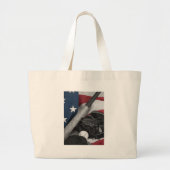 basebasebaseblauw grote tote bag (Voorkant)