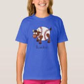 Basebull Funny Baseball Bull Kinderen T-shirt (Voorkant)