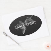 Basel-City Ovale Sticker (Envelop)
