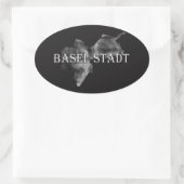 Basel-City Ovale Sticker (Tas)