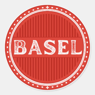 Basel City Pride Embleem – Zwitserse identiteit Ronde Sticker