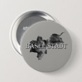 Basel-City Ronde Button 7,6 Cm (Voorkant /achterkant)