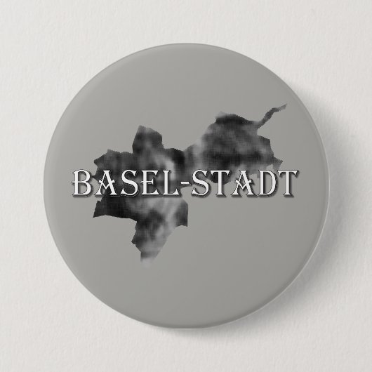 Basel-City Ronde Button 7,6 Cm (Voorkant)