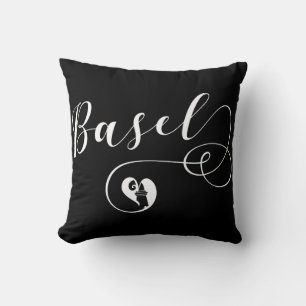 Basel Flag Heart, Zwitserland, Bazel Kussen