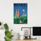 Basel Kunst Zwitsers Reisposter Zwitserland Print (Thuiskantoor)