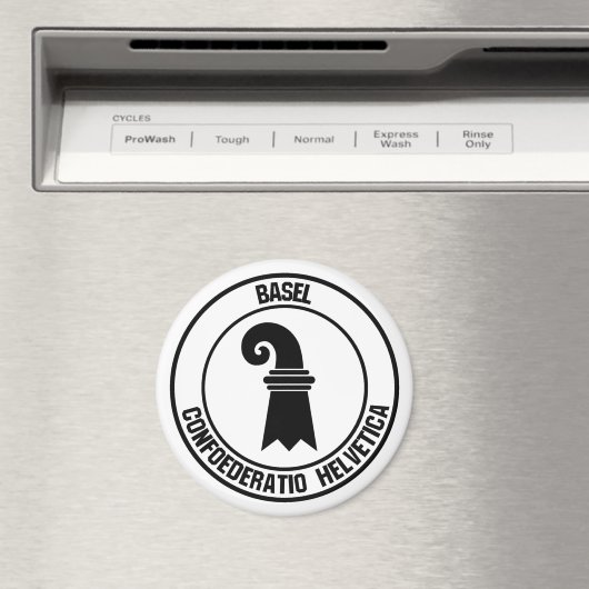 Basel Round Embleem Magneet (Insitu (Vaatwasser))