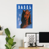 Basel Zwitserland Kunst Zwitserse Reisposter Print (Thuiskantoor)