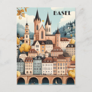 Basel Zwitserland Reizen Briefkaart