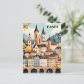 Basel Zwitserland Reizen Briefkaart (Staand voorkant)