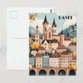 Basel Zwitserland Reizen Briefkaart (Voorkant / Achterkant)