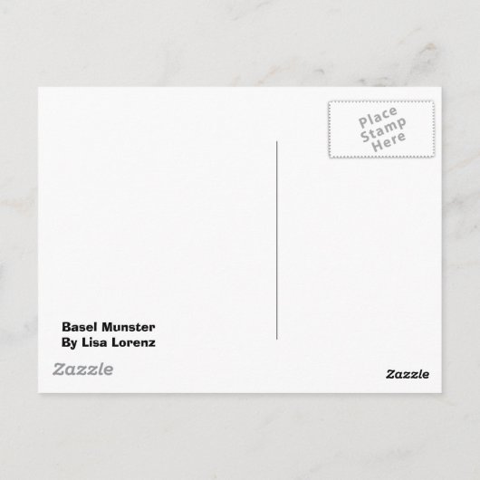 Basel, Zwitserland Uitzicht Post Kaart (Achterkant)