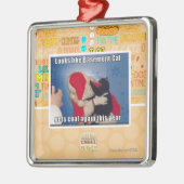 Basement Cat krijgt steenkool Metalen Ornament (Links)