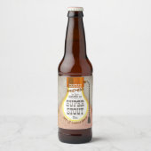 Basement homemade wijnbier cider gepersonaliseerde bier etiket (Voorkant)