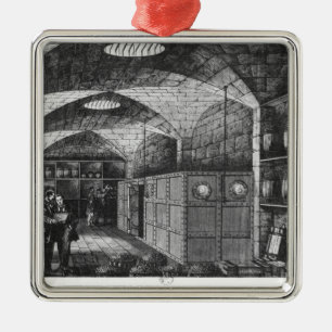 Basement van de Bank of France in Parijs, 1897 Metalen Ornament