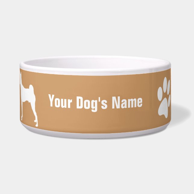 Basenji バ ン ジ ー voerbakje (Voorkant)