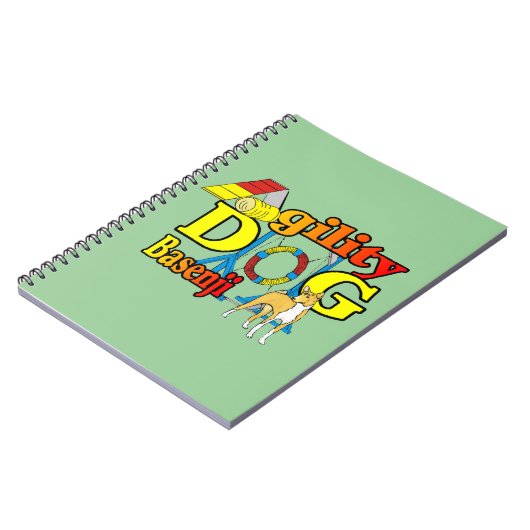 Basenji Agility Dog Notitieboek (Linkerzijde)