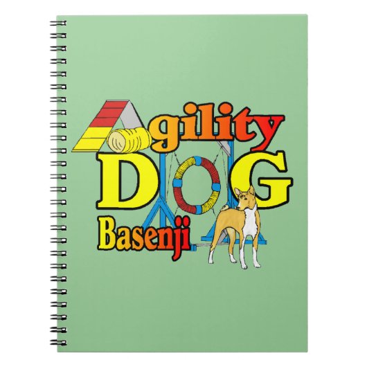 Basenji Agility Dog Notitieboek (Voorkant)