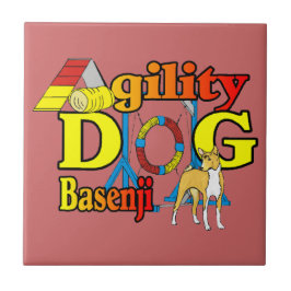 Basenji Agility Dog Tegeltje
