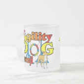 Basenji Agility Gifts Matglas Koffiemok (Voorkant links)