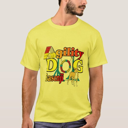 Basenji Agility Gifts T-shirt (Voorkant)