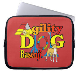 Basenji Agility Hond Laptop Sleeve
