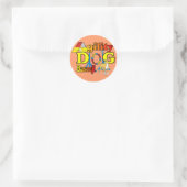 Basenji_Agility.png Ronde Sticker (Tas)