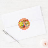 Basenji_Agility.png Ronde Sticker (Envelop)