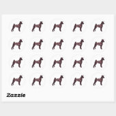 Basenji BFF-Sticker Ronde Sticker (Vel)