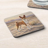 Basenji Bier Onderzetter (Linkerzijde)