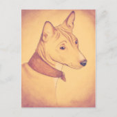 Basenji briefkaart (Voorkant)