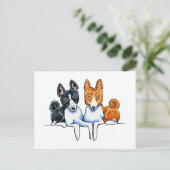 Basenji Buds Briefkaart (Staand voorkant)