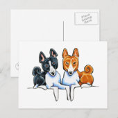 Basenji Buds Briefkaart (Voorkant / Achterkant)