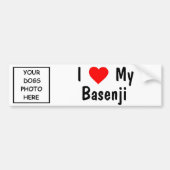 Basenji Bumpersticker (Voorkant)