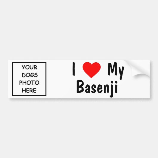 Basenji Bumpersticker (Voorkant)
