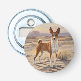 Basenji Button Flesopener