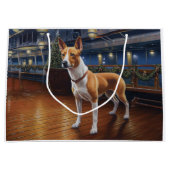 Basenji Christmas Cruise: Pawsome Holiday Delight Groot Cadeauzakje (Voorkant)
