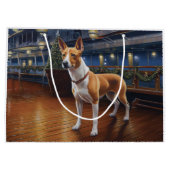 Basenji Christmas Cruise: Pawsome Holiday Delight Groot Cadeauzakje (Achterkant)