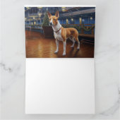 Basenji Christmas Cruise: Pawsome Holiday Delight Kaart (Binnen)