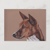 Basenji Colored Pencil Art Briefkaart (Voorkant)